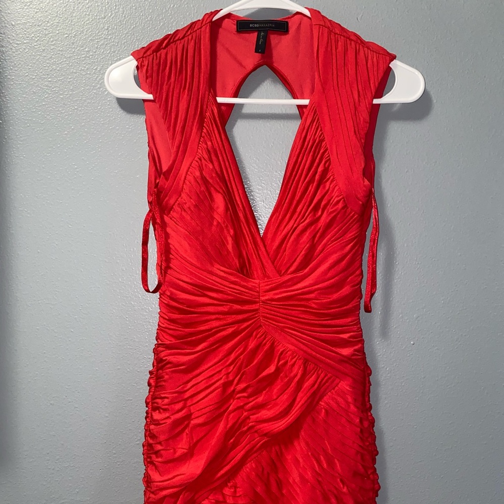 BCBG maxazria red dress size S